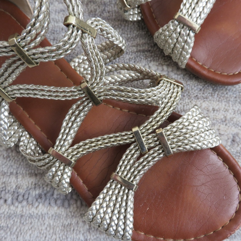 Aldo | Gold Gladiator Sandal - Picture 3 of 6